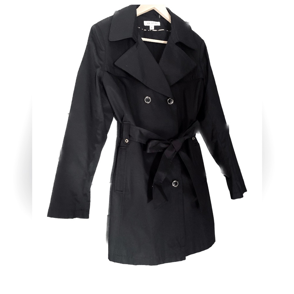 🔆Sale Vía Spiga, black trench coat🔆